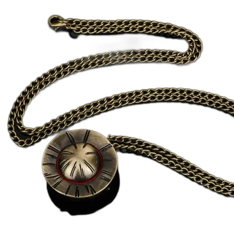 Originele bronzen ketting met ronde hanger van Watch Original Necklace Hat
