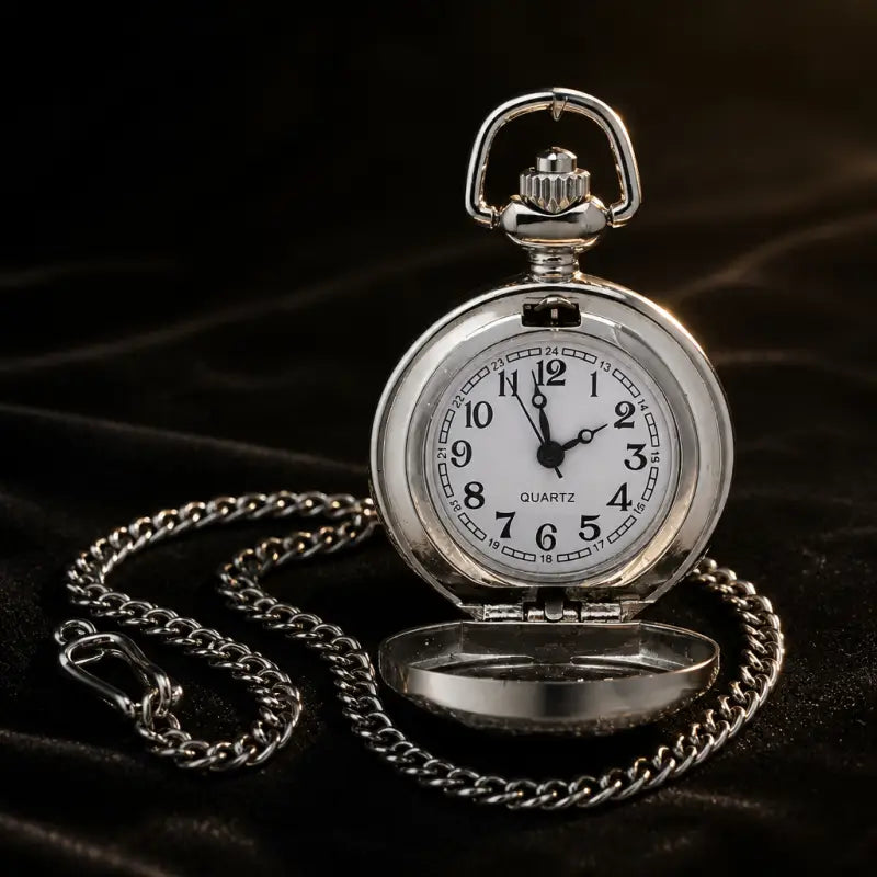 Quartz zakhorloge Panda Vintage ketting - Univers Gousset