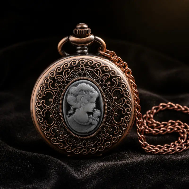 Vintage dames quartz zakhorloge ketting - Univers Gousset