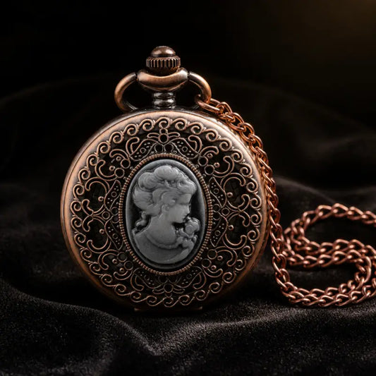 Vintage dames quartz zakhorloge ketting - Univers Gousset