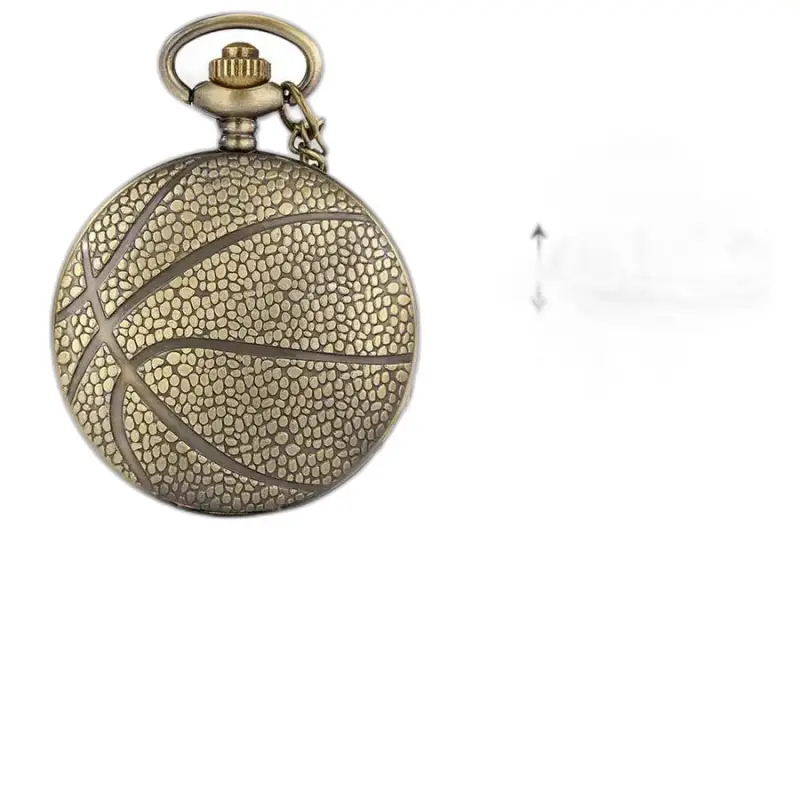 Fancy Bronze Basketball Quartz-kettinghorloge, uniek accessoire voor basketballiefhebbers