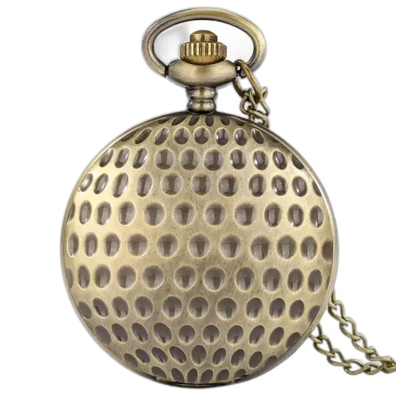 Bronzen fancy quartz kettinghorloge met stijlvolle en elegante ketting