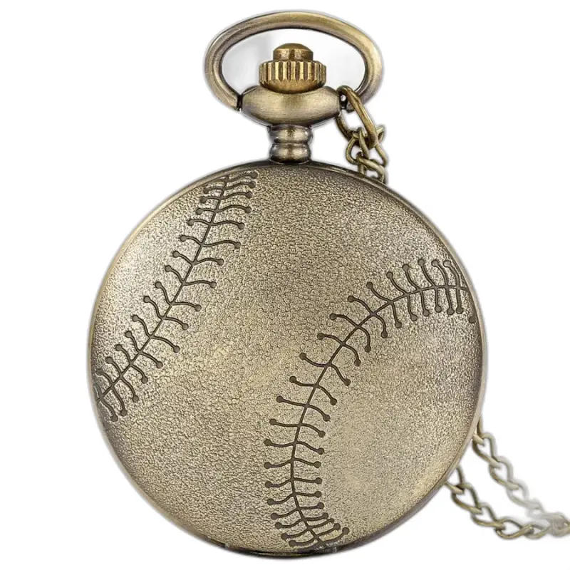 Fancy Bronze Basketball Quartz Necklace Watch, een uniek sportjuweel