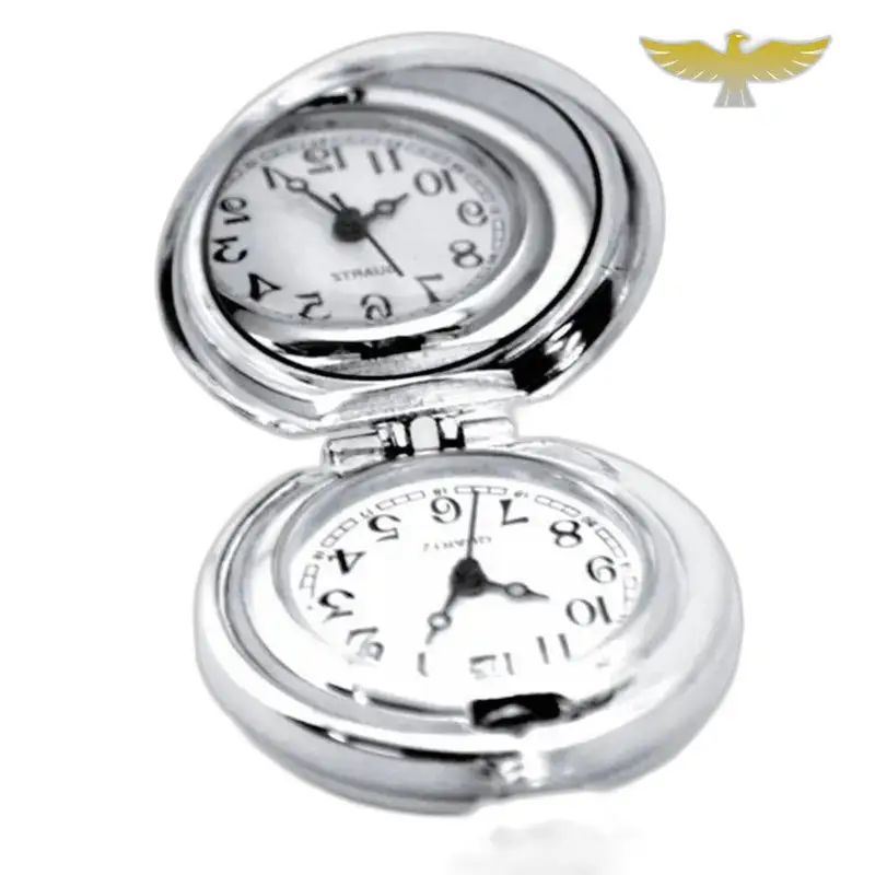 Marie quartz kettinghorloge voor heren en dames met zilveren kettinghorloge met dubbele zak