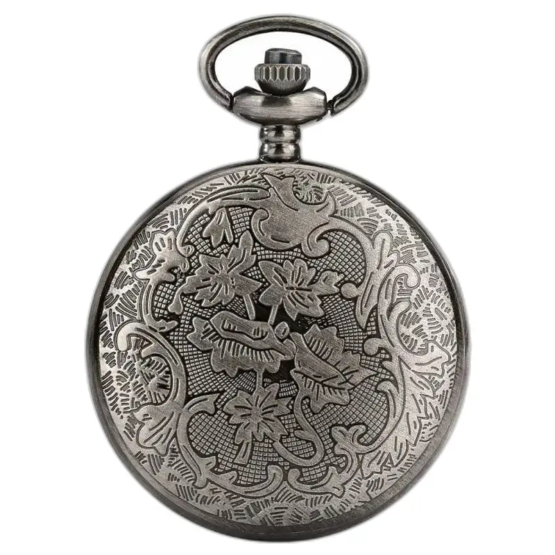 Sierlijk zilveren zakhorloge in Thor's Hammer Quartz Necklace Watch Women-ontwerp