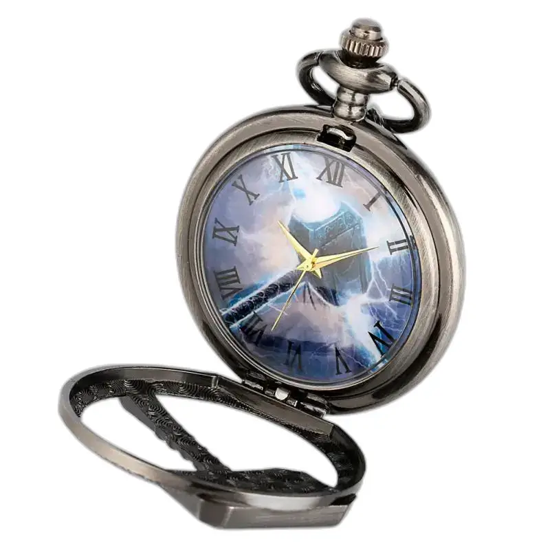 Dames Thor's Hammer quartz kettinghorloge met uniek Thor's hamerontwerp
