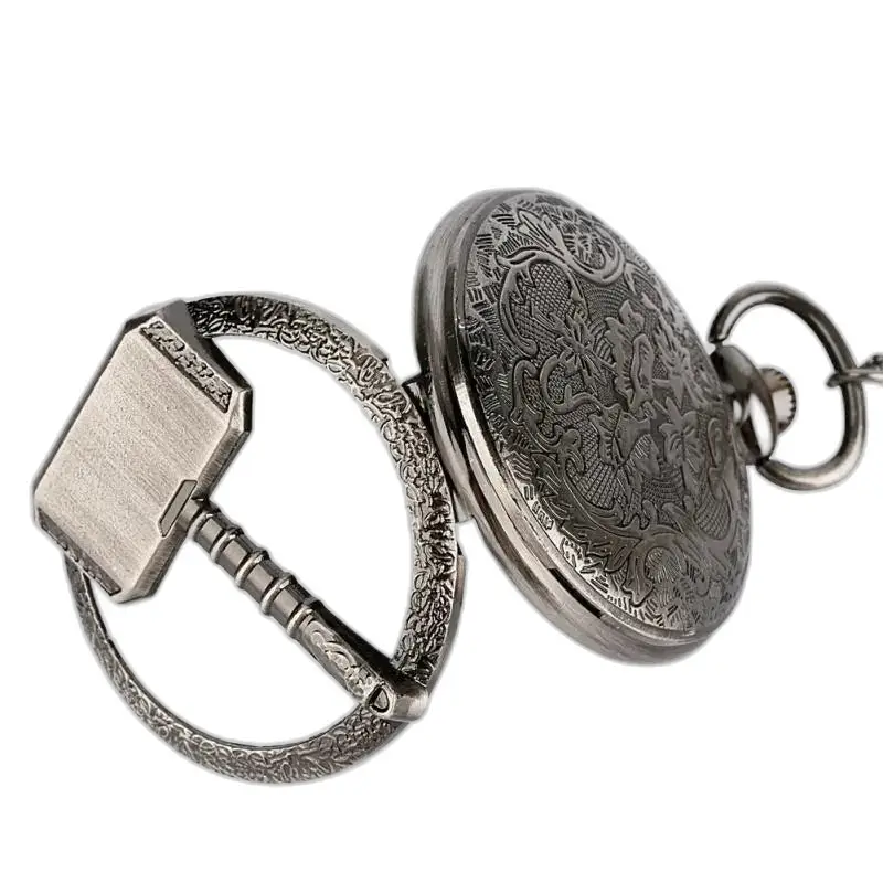 Dames Thor's Hammer quartz kettinghorloge met uniek Thor's hamerontwerp