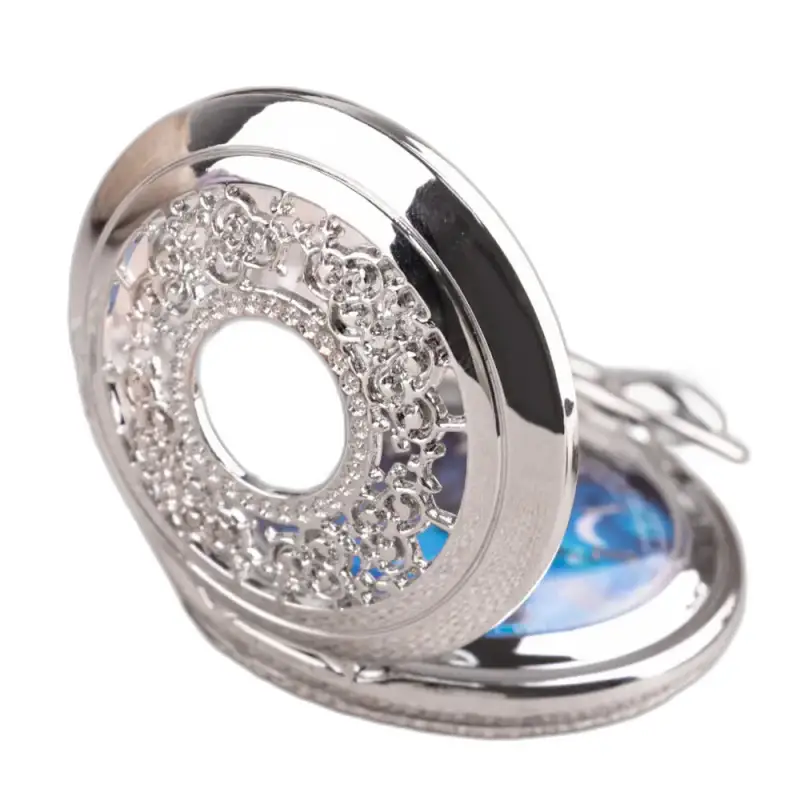 Romantisch kettinghorloge met sierlijk zilveren horloge, elegante en koninklijke stijl