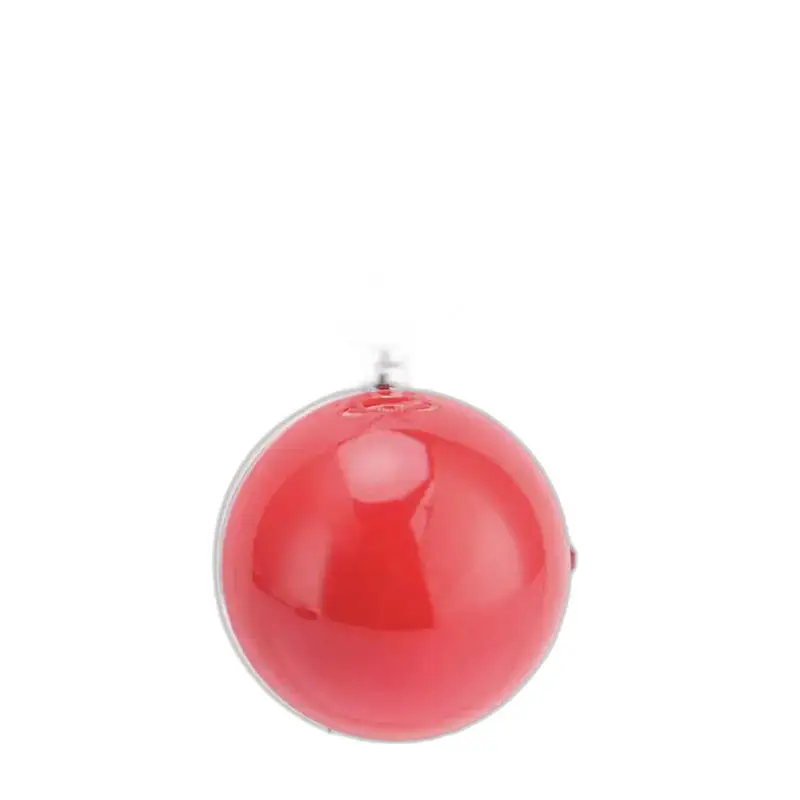 Rood bolvormig ornament voor rood en wit rond kettinghorloge, rode ronde ketting
