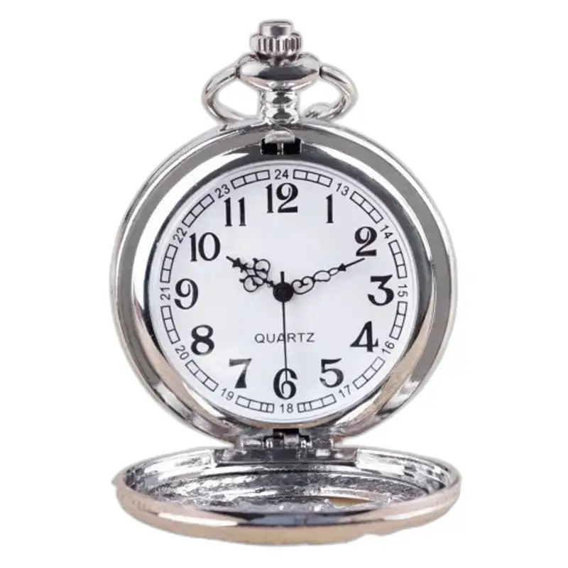 Pretty Owls vintage dameshorloge met rozenketting en open zilveren zakhorloge