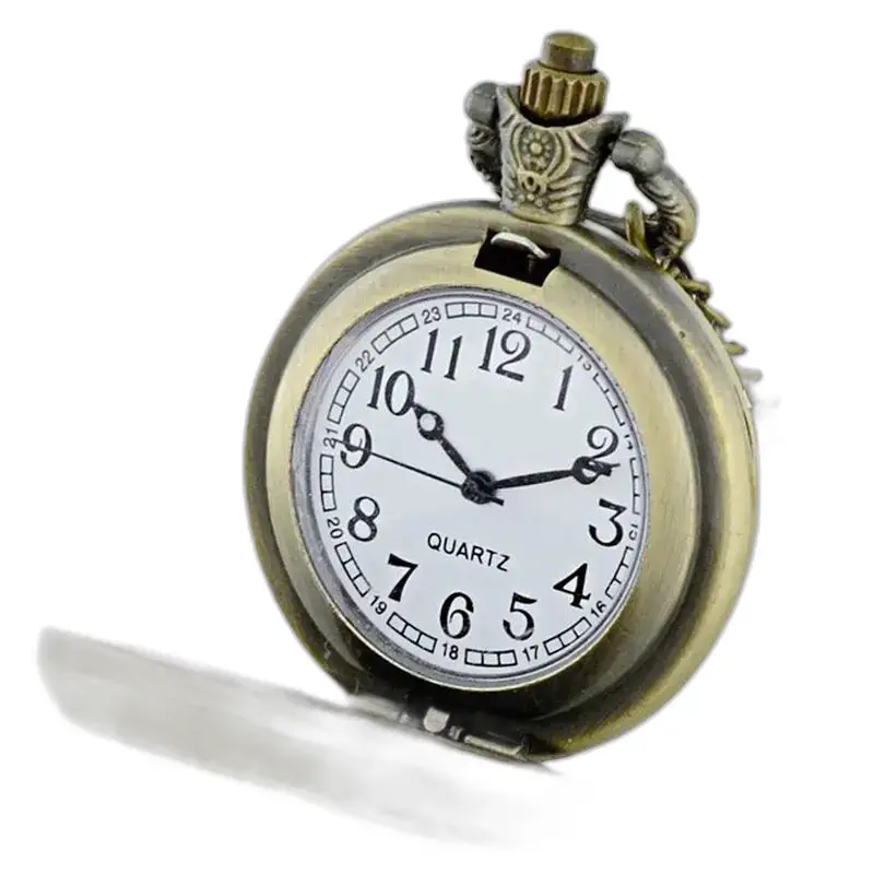 Vintage unisex rood rozenkettinghorloge met een elegante antieke horlogestijl