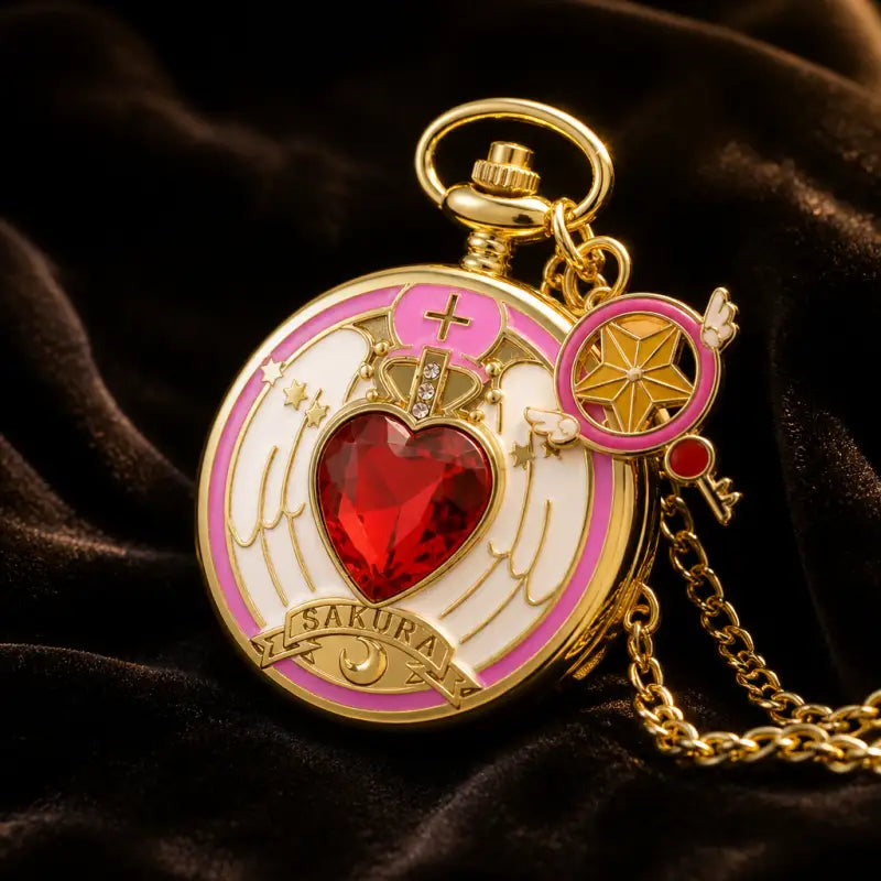 Sakura quartz zakhorloge damesketting - Univers Gousset