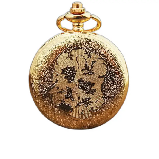 Vintage chic gouden kettinghorloge met hanger en een elegant gouden horlogeontwerp