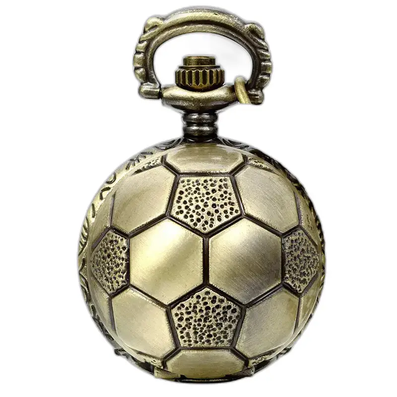 Vintage voetbal bronzen kettinghorloge met een verfijnde voetbal