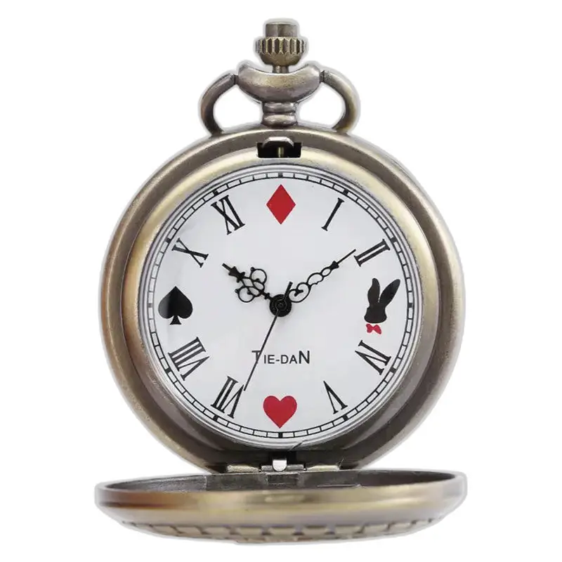 Zakhorloge in antieke stijl met Vintage Retro Flower Necklace Watch Beautiful