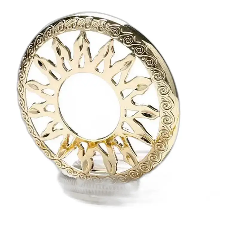 Gouden ring met glitterpatronen voor luxe diamanten zakhorloge