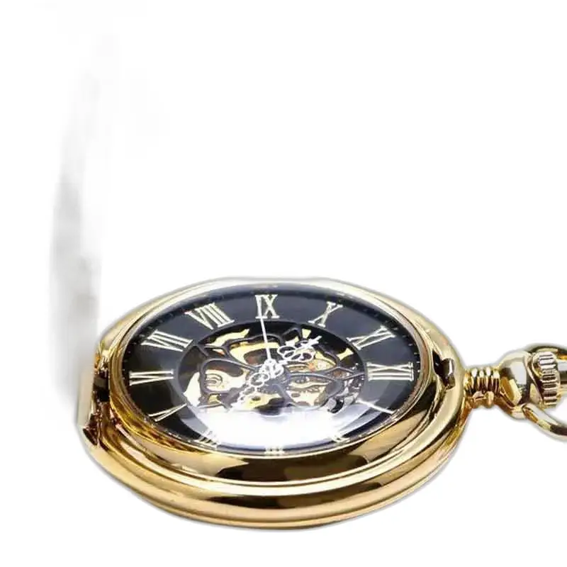 Luxe Gold Topaz Zakhorloge met een elegante gouden kast