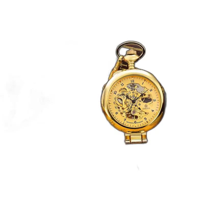 Prachtig mechanisch gouden herenzakhorloge, een gouden en verfijnd kunstwerk