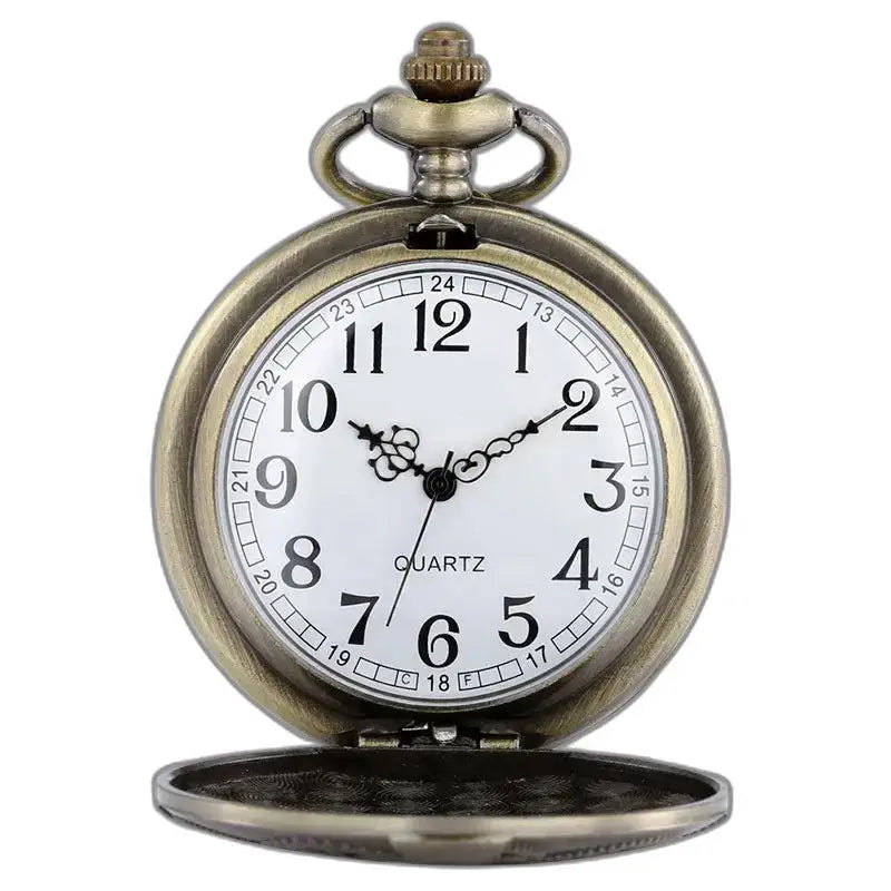 Steampunk chic zakhorloge met quartz horloge in antieke stijl