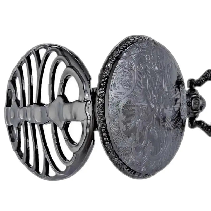 Elegant, open en verfijnd Steampunk Palladium Gusset-zakhorloge