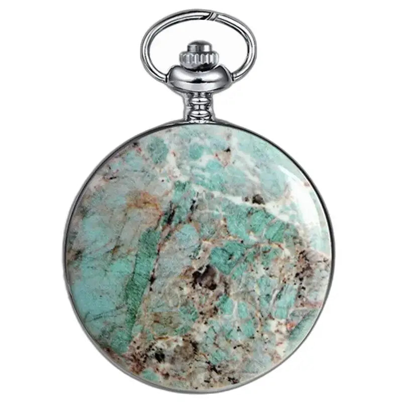 Bluemarble luxe mechanisch zakhorloge met elegant turquoise patroon