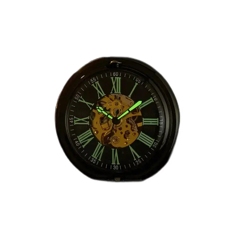Green Lantern mechanisch zakhorloge met zichtbare tandwielen en lichtgevende wijzers