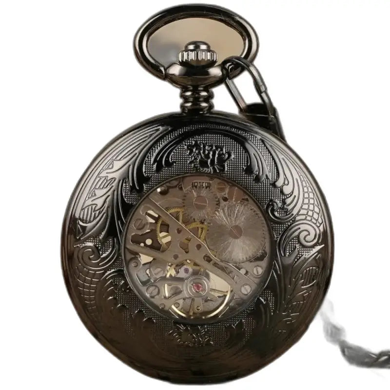 Regalcrown modern mechanisch herenzakhorloge met zichtbare versnellingen