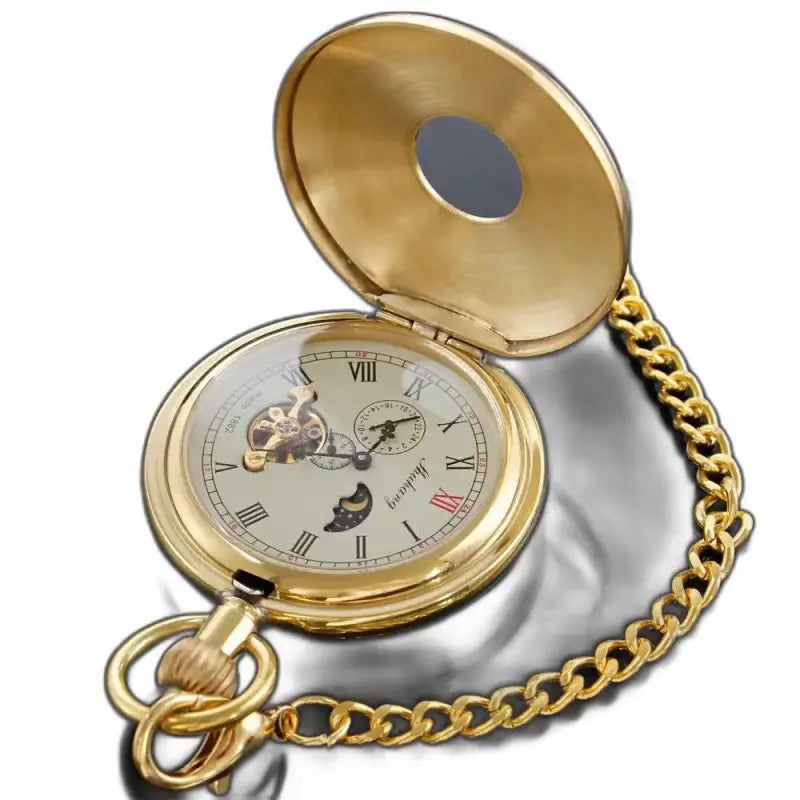 Moonlight luxe zakhorloge voor heren, gouden horloge voor speciale gelegenheden