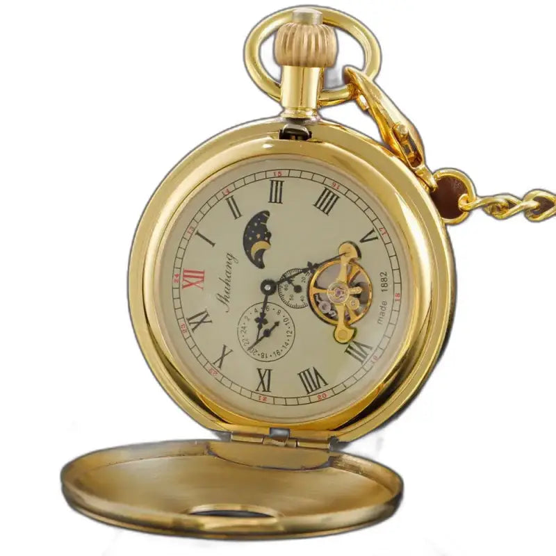 Moonlight luxe herenzakhorloge in goud voor alle speciale gelegenheden