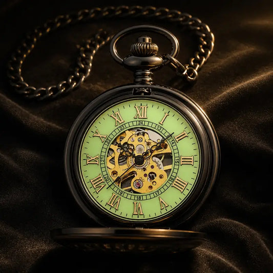 Lichtgevend mechanisch dameszakhorloge - Univers Gousset
