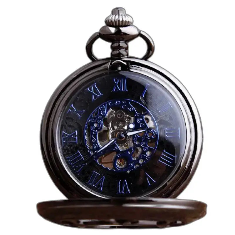Oignon Luxe mechanisch zakhorloge met uienkast en zichtbaar mechanisme
