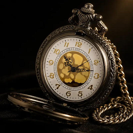 Steampunk skelet mechanisch zakhorloge - Univers Gousset