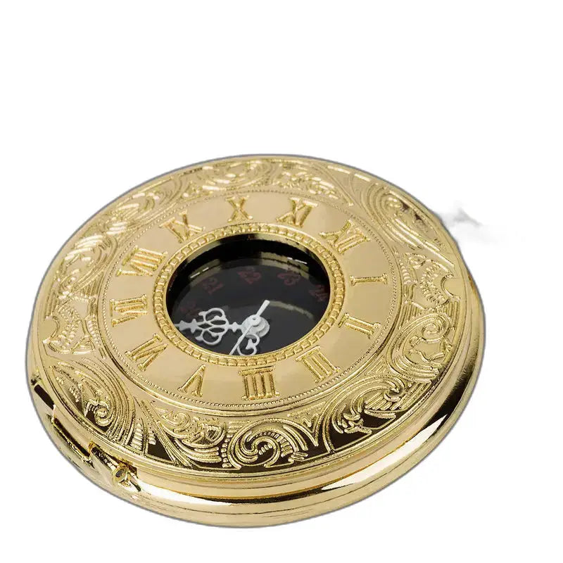 Sierlijk gouden zakhorloge, luxe model voor dames en heren, half hunter-stijl