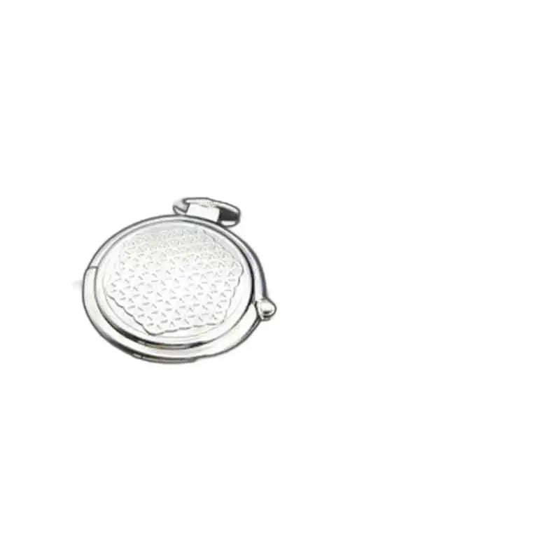 Zilveren ronde hanger met patroon, accessoire voor zilveren zakhorloge