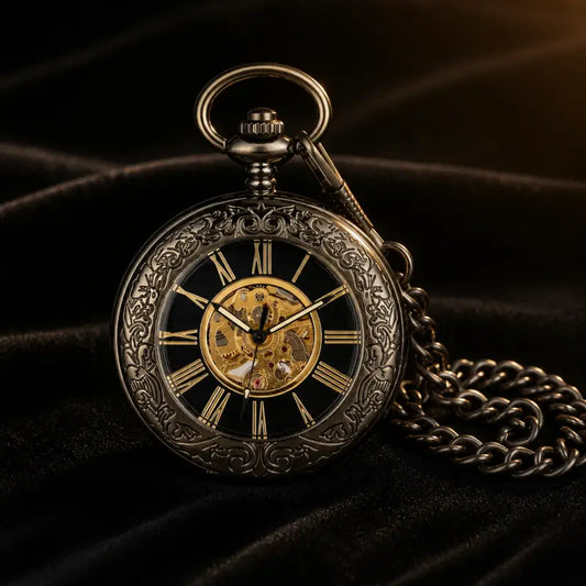 Rustiek automatisch zakhorloge voor heren - Univers Gousset