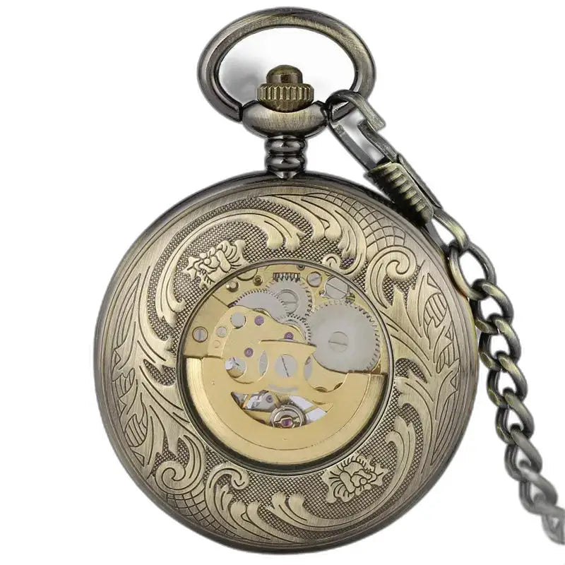 Vintage mechanisch automatisch zakhorloge met een elegant antiek ontwerp