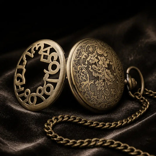 Vintage dames quartz zakhorloge ketting - Univers Gousset