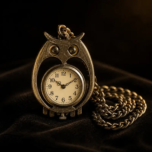 Vintage uil quartz zakhorloge - Univers Gousset