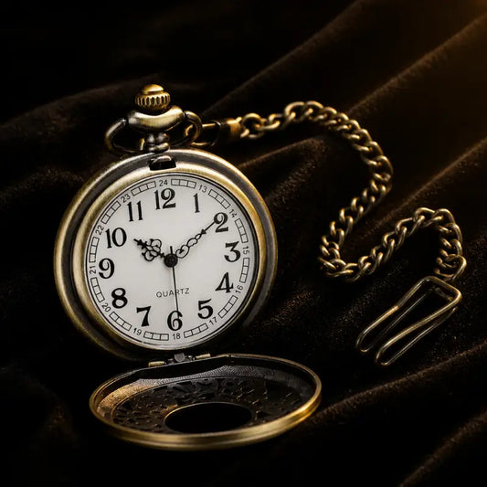 Vintage dames quartz zakhorloge ketting - Univers Gousset