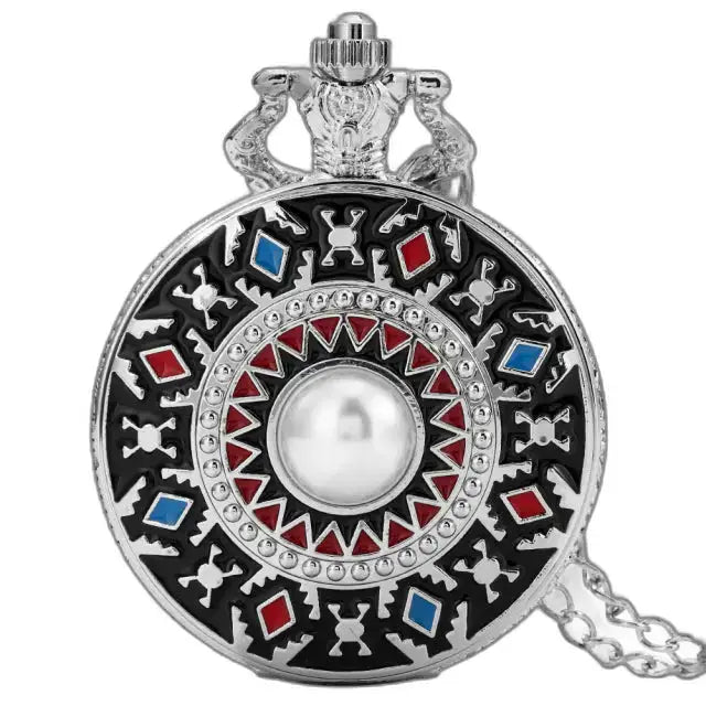 Diamond Eyes Chic Silver Necklace-zakhorloge met zijn sierlijke zilveren afwerking