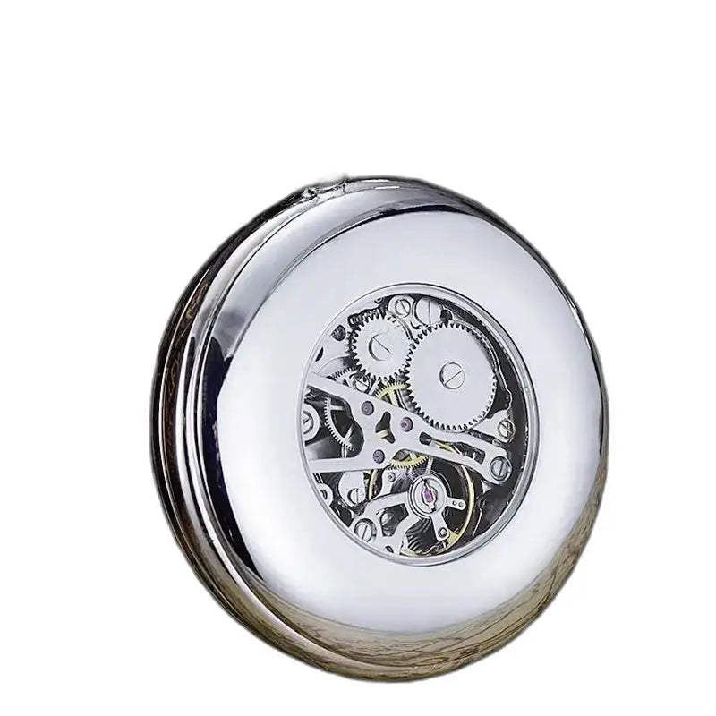 Chique zakhorloge met zilveren skelet, Gousset-model met complicatie