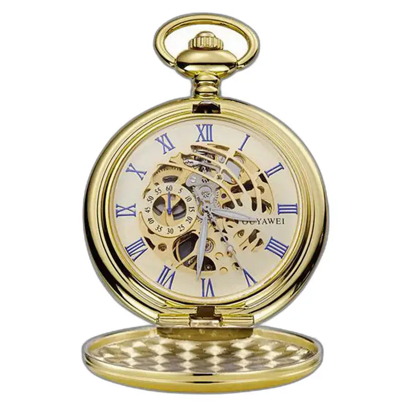Modern Chic Bronze Gold Complication Pocket Watch, een elegant gouden zakhorloge