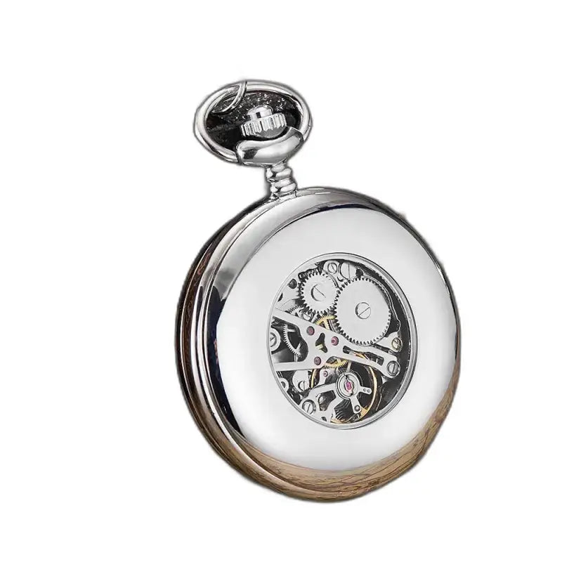 Zilveren zakhorloge met een chique design en een moderne complicatie