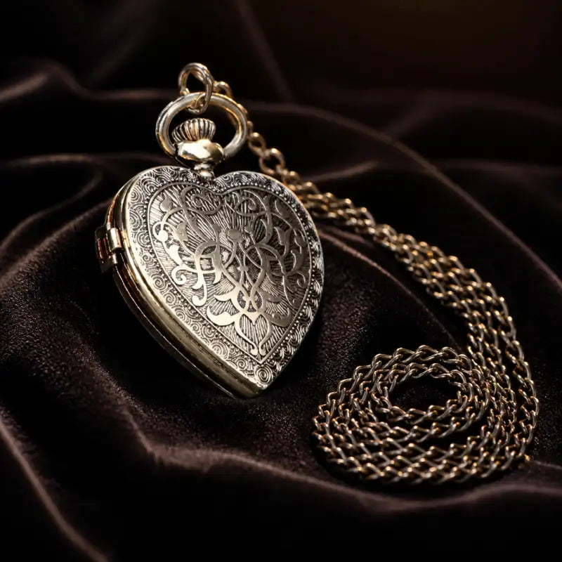 Dames diamanten hart zakhorloge juweel - Univers Gousset