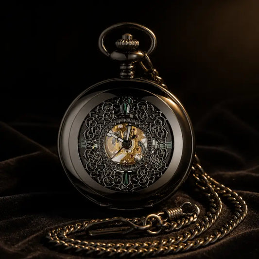 Half Hunter mechanisch zakhorloge met skelet - Univers Gousset