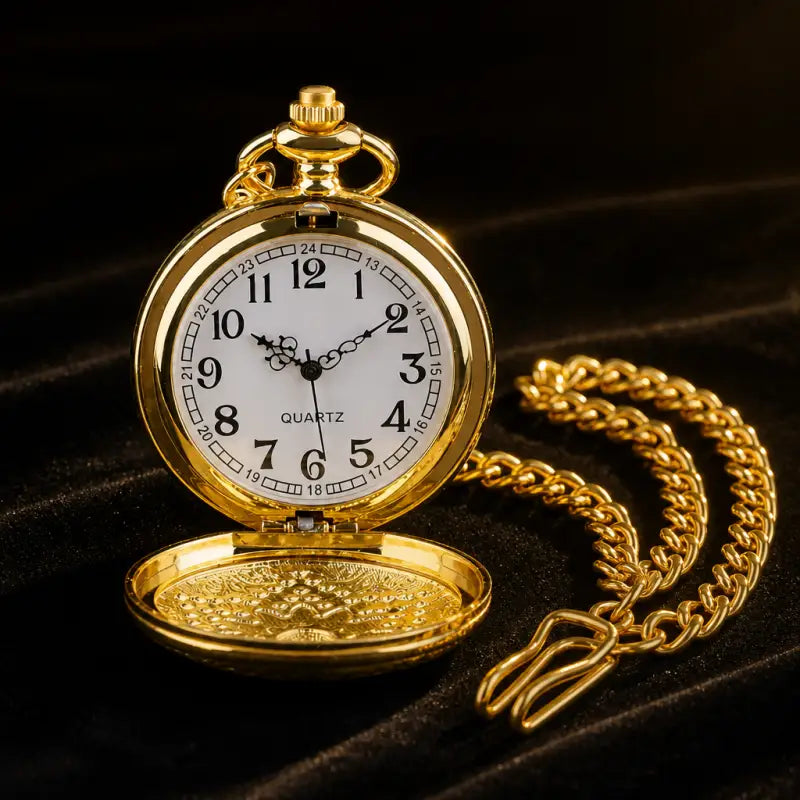 Dameszakhorloge met smaragdkwartsketting - Univers Gousset