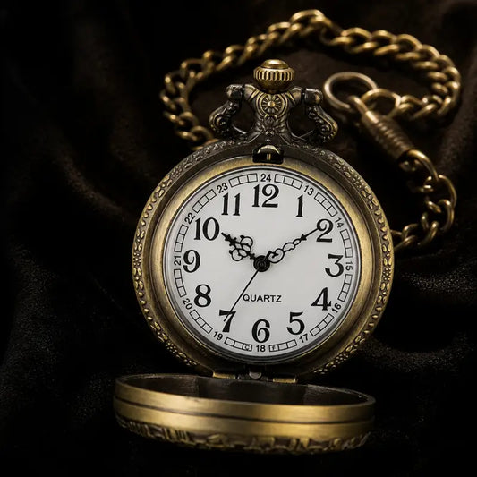 Vintage dames quartz zakhorloge ketting - Univers Gousset