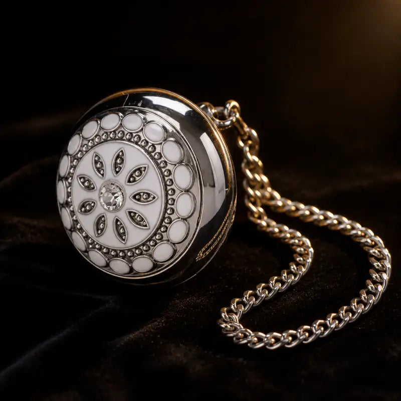 Elegant dames quartz zakhorloge met bloemen - Univers Gousset