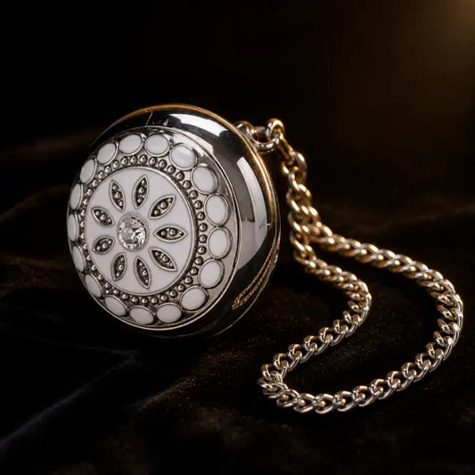 Elegant dames quartz zakhorloge met bloemen - Univers Gousset