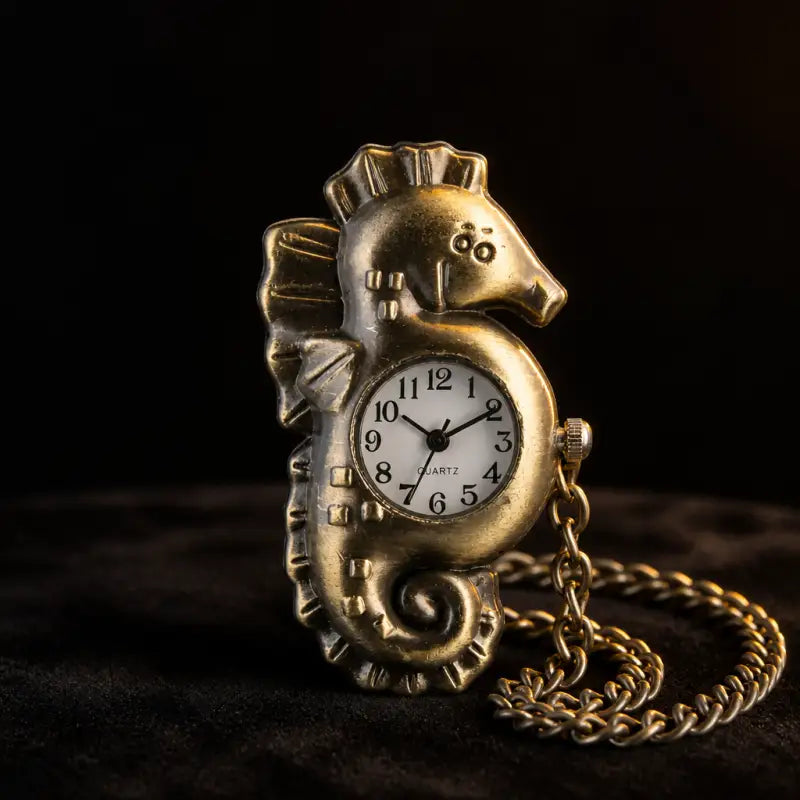 Dames zeepaardje quartz zakhorloge - Univers Gousset